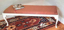 Modern Vintage Upholstered Bench Window Seat Ottoman Stool End Of Bed Stool