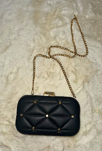 Primark black quilted faux - primark,