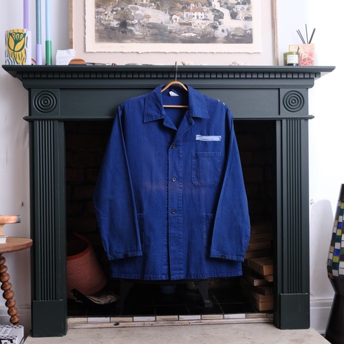 Vintage 90s faded blue workers - 90s,