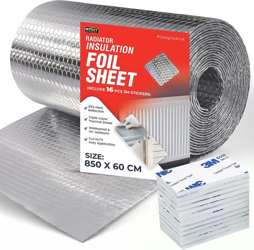 Radiator insulation foil sheet - radiator,