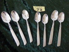 ONEIDA COMMUNITY SILVER PLATE SOUTH SEAS PATT-   7 COFFEE  & TEA  SPOONS