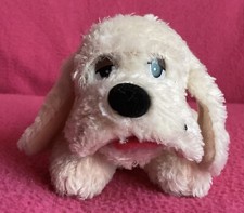 Tiny Aurora A&A Plush Inc Cream Droopy Mouth Dog Soft Plush Beanie Toy 5”