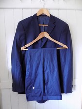 mens BAUMLER BLUE WOOL SUIT