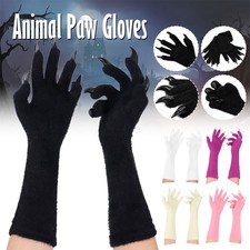 Animal Paw Gloves with Cat Bear Fox Beast Animals Claws Pads for Party Cosplay.