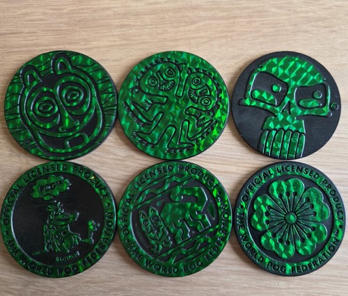 Pogs slammers kinis x6 green - /,