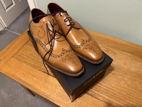 Loake tan kruger punched derby - loake,