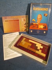 VINTAGE WOODEN 3D PUZZLE GAME ~ KATAMINO - Instructions, Board, 1998, DJ, sp.A