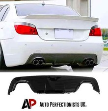 BMW 5 Series M5 E60 M Sport Gloss Black Rear Valance Diffuser Quad Exit 2003-10