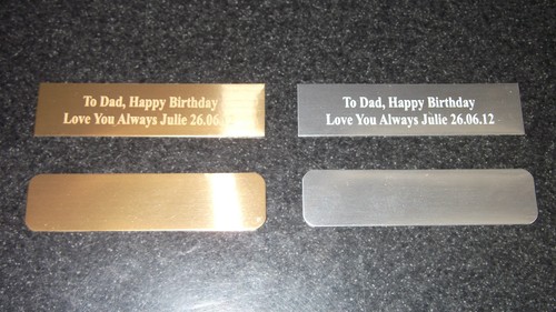 Engraved self adhesive - x, self-adhesive