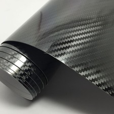 Black carbon fibre vinyl - carbon,