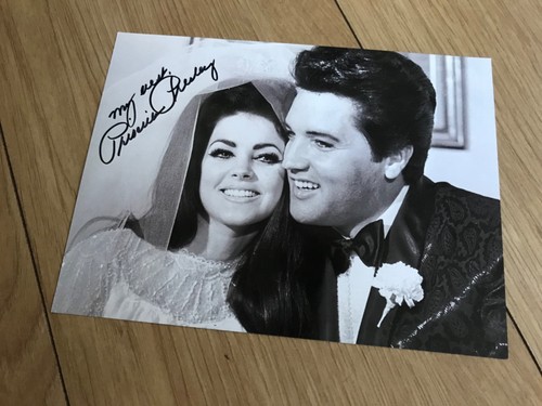 Elvis presley priscilla signed - presley,