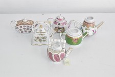 Vintage Porcelain Art Miniature Teapot Bundle Job Lot x6