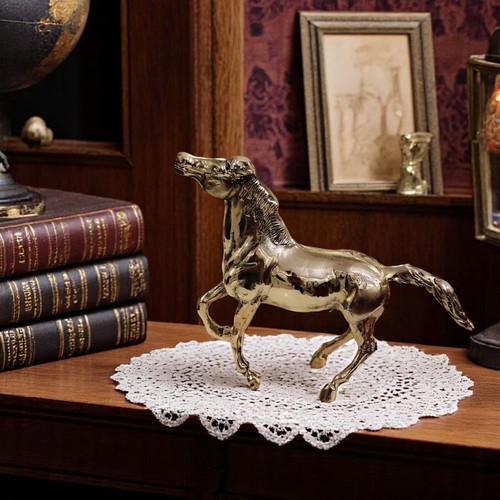 Handmade brass horse - handmade,