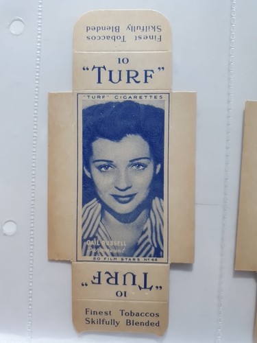 Turf cigarette card box - cigarette, box,