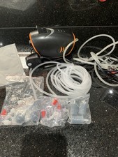 Tropical Fish Tank Aquarium Air Pump, Dual Outlets Extra Tube Filters 4W Black 