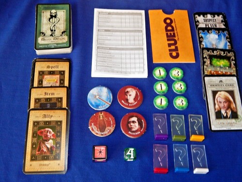 Cluedo harry potter tokens - cluedo,