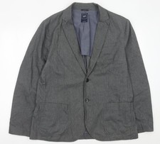 GAP Men’s Grey Cotton Blazer Jacket Size L 42 Regular Classic