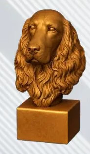 Cocker spaniel bust - spaniel,
