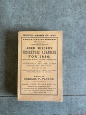 1889 Wisden Original Paperback