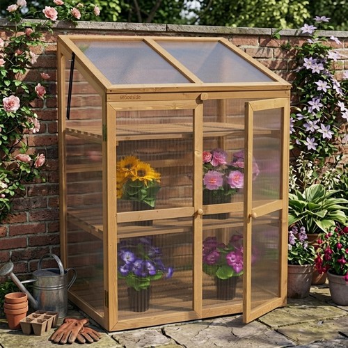 Elegant wooden growhouse cold - wooden,