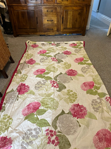 Next lined floral curtain - lined,