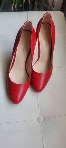 Nine west red leather - nine,