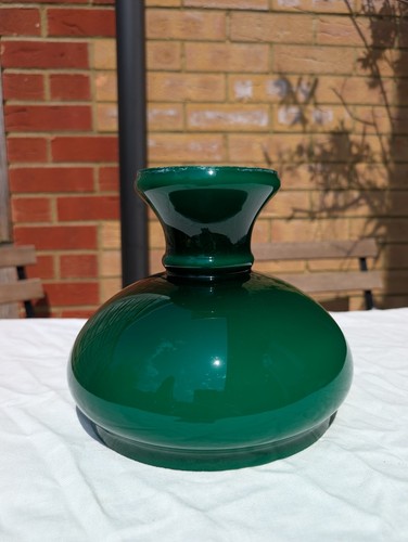 Green cased glass vesta - cased,