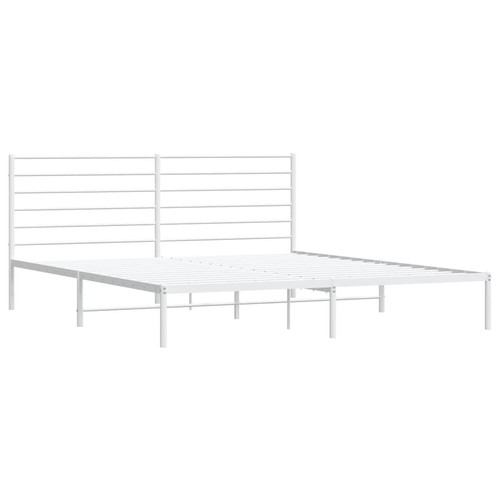 Metal bed frame with - bed,
