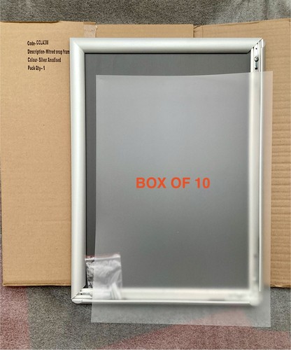 Box silver snap frame - a3,