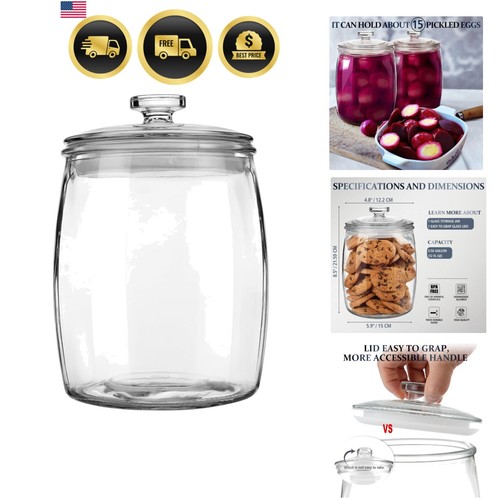 Glass storage jar - jar, with