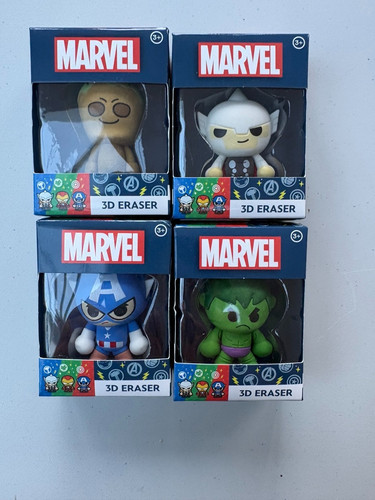 Marvel avengers erasers set - avengers,