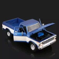 MAISTO 1:18 Scale 1979 Ford F150 PickUp - Blue/White - Diecast Model Car
