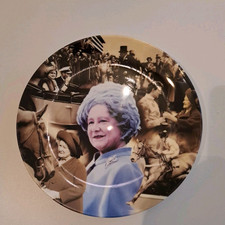 COALPORT - DANBURY MINT - THE QUEEN MOTHER - A LIFE WITH HORSES - LTD ED PLATE