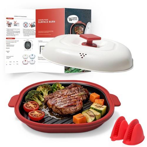 Microwave grill pan with - microwave,