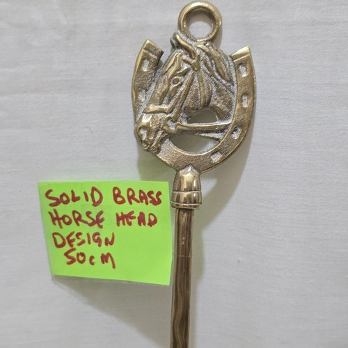 Solid brass horse head - horse,