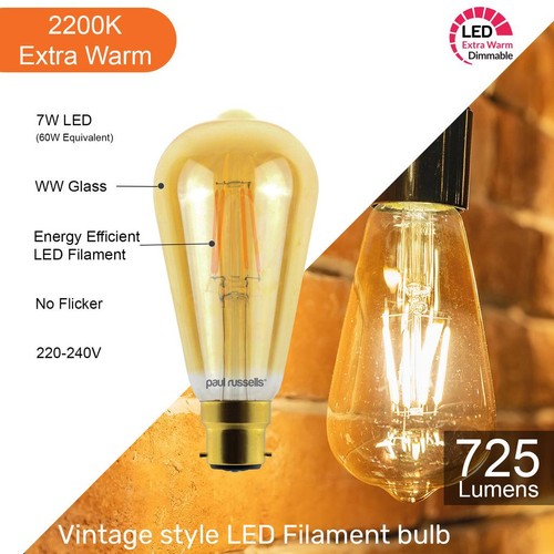 60w led filament - 7w=60w,