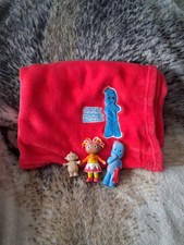 Golden Bear In The Night Garden 26"x36" Red Iggle Piggle Blanket & Toy Figures