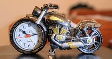Motorbike Alarm Clock. Novelty, Cute Harley. Great Condition. Fully Functional. 