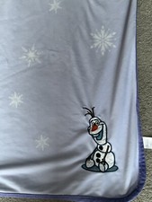 Dunelm Frozen Olaf Fleece Blanket - 60x40 Inches