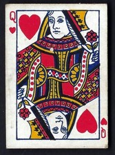 PHILLIPS - MINIATURE PLAYING CARDS (RED) - QUEEN HEARTS