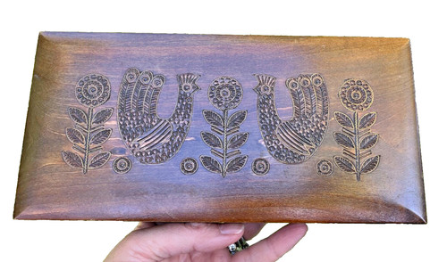 Vintage hand carved wooden - carved,