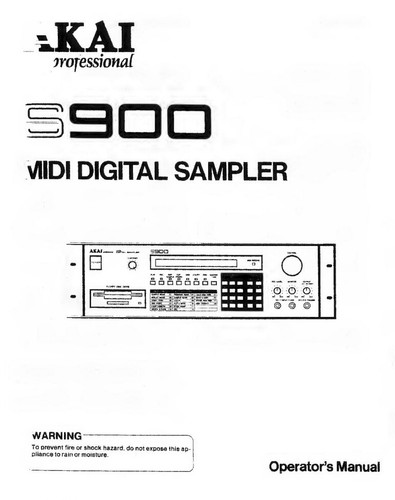 Akai s900 digital sampler - s900,