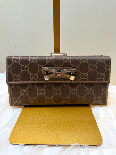 Gucci logo canvas brown - logo,