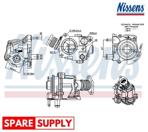 Egr valve for iveco daily - for,