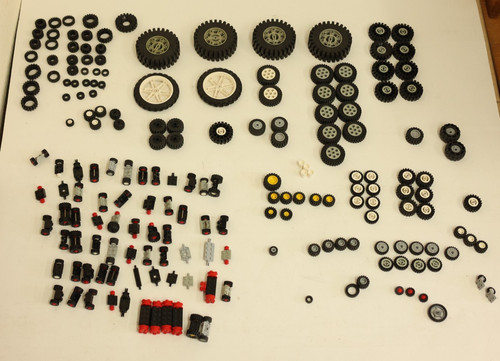 Bundle over 100 lego wheels - of,