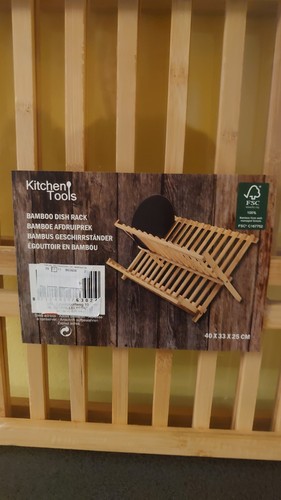 Brand new bamboo - dish, drying
