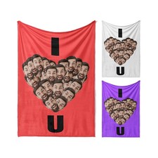 I Love You Face Mash Blanket