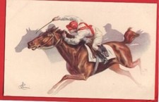HORSE RACING.  RED AND WHITE