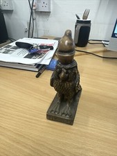 Statue of Egyptian art falcon bird God Horus black made in egypt