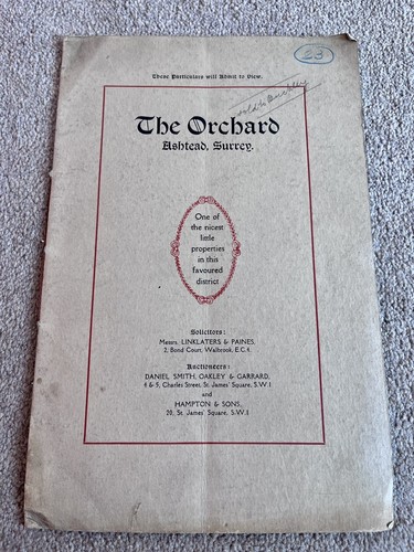 Particulars sale the - of,